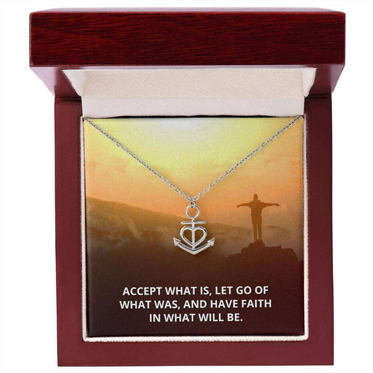 Faith Anchor Pendant Necklace