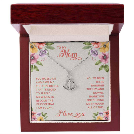 Anchor Pendant Necklace Mom