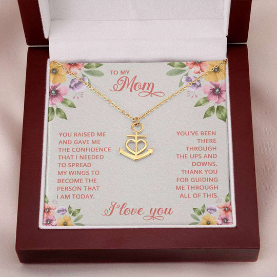 Anchor Pendant Necklace Mom