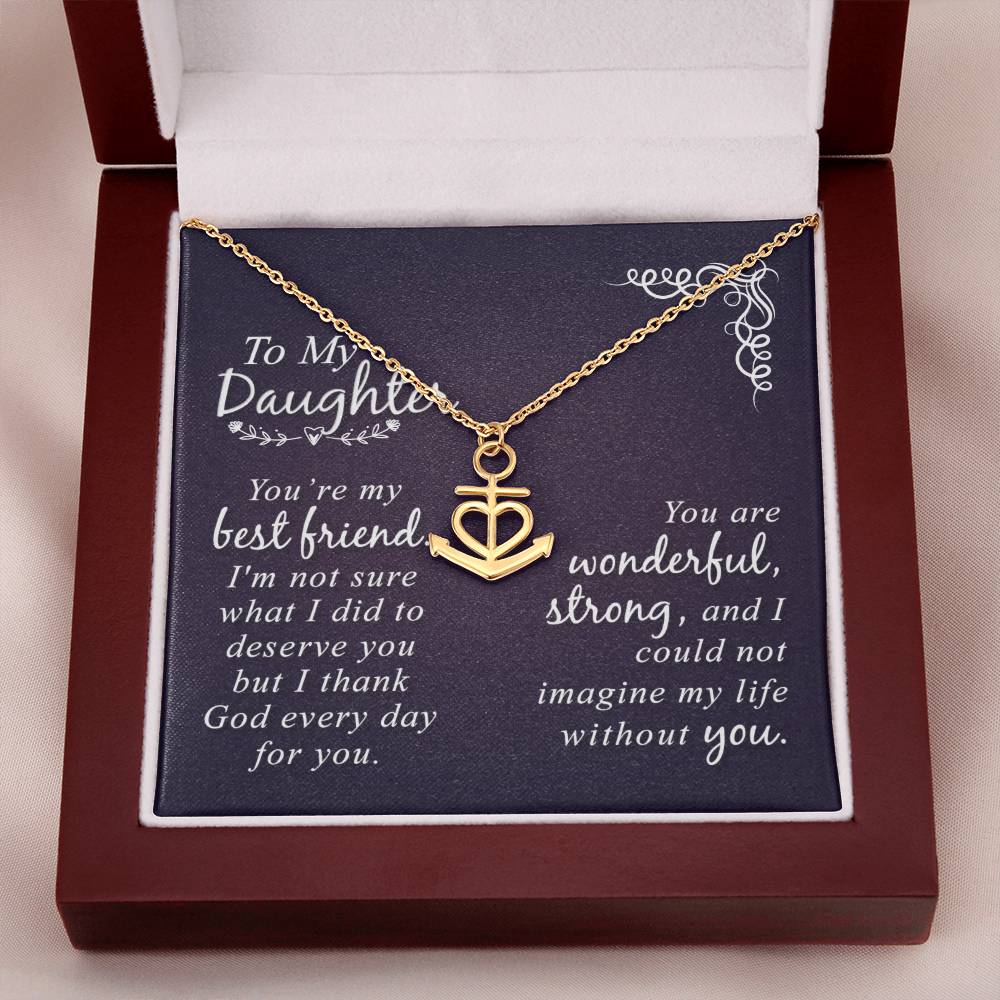 Anchor Pendant Necklace Daughter