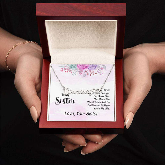 JewelryName Necklace + Heart Character SisterA thoughtful, custom gift is the perfect way to show your appreciation for your loved one! Our Personalized Heart Name Necklace is a chic and stylish accessory that Name Necklace Heart Character Sister