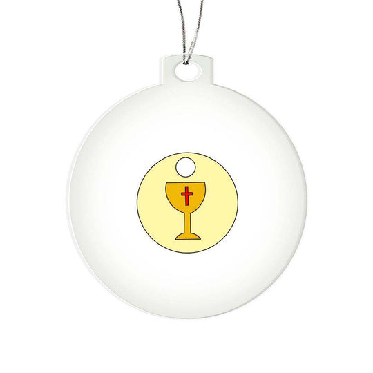 Personalized chalice ornament with elegant design, ideal for special occasions and gifts.