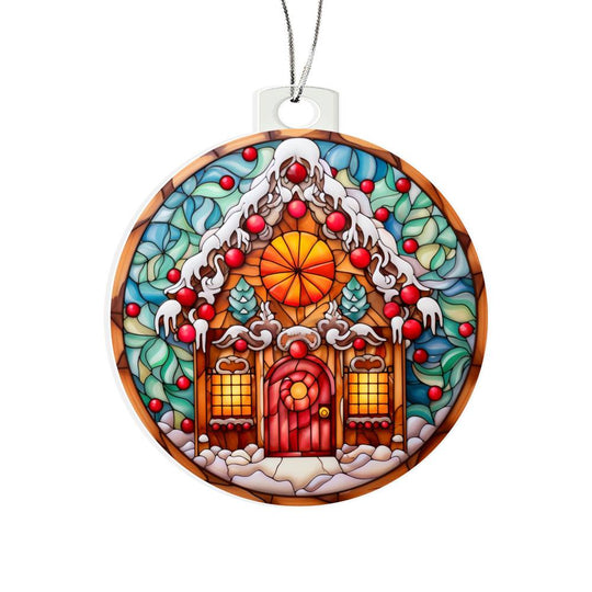 Acrylic Ornament Christmas House #2