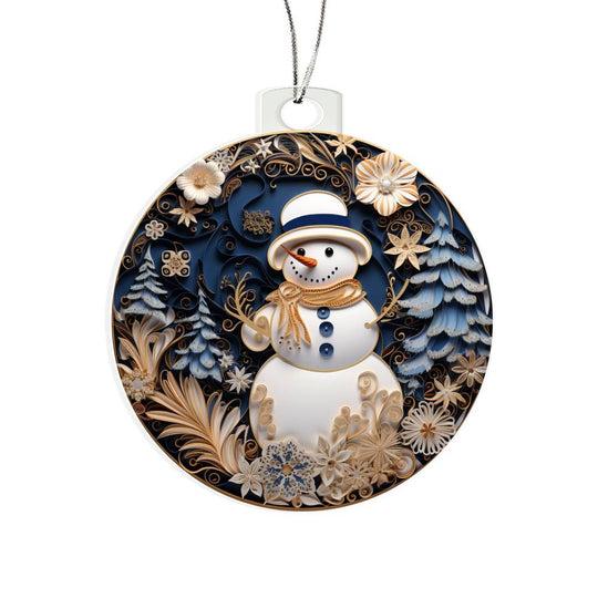 Acrylic Ornament Solo Frosty