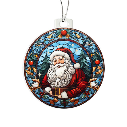 Acrylic Ornament Santa Ref