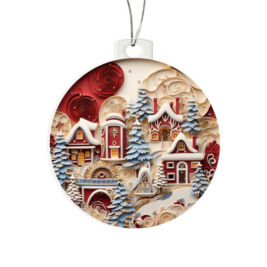 Acrylic Ornament Snowed INN