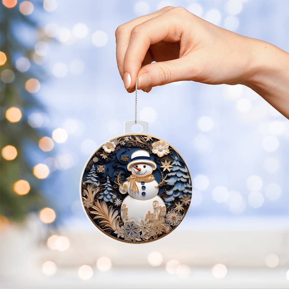 Acrylic Ornament Solo Frosty