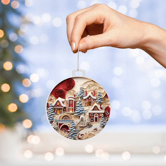 Acrylic Ornament Snowed INN