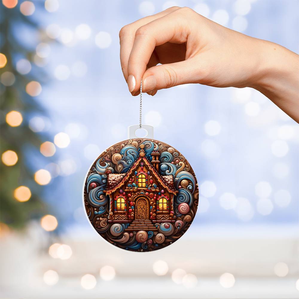 Acrylic Ornament Christmas House