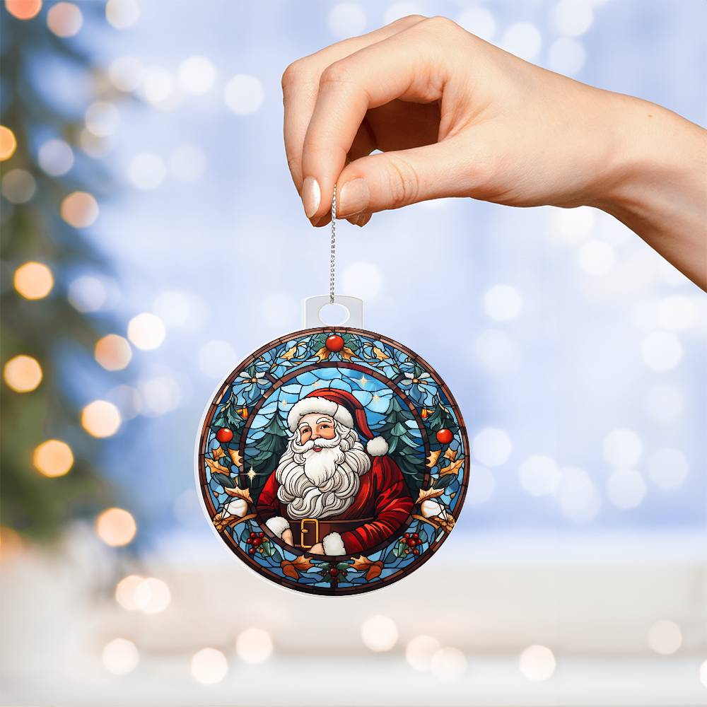 Acrylic Ornament Santa Ref