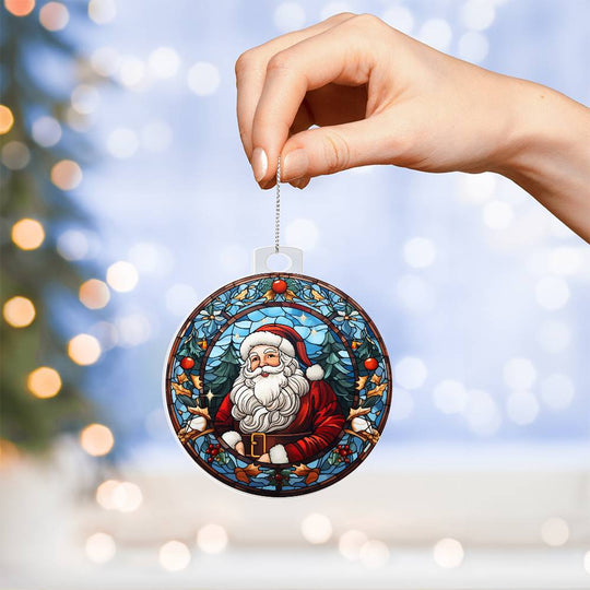 Acrylic Ornament Santa Ref