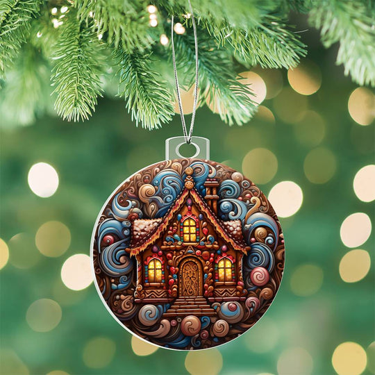 Acrylic Ornament Christmas House