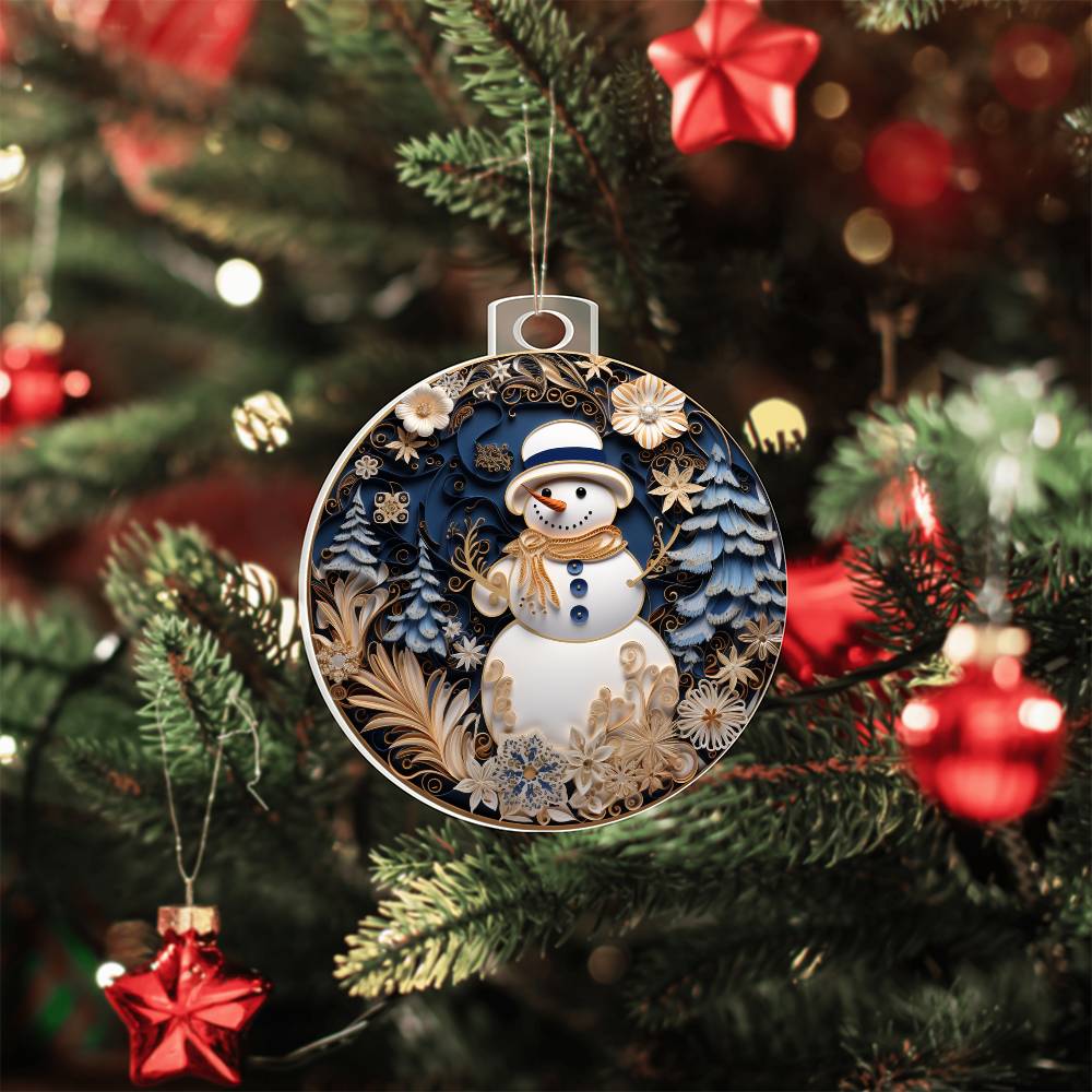 Acrylic Ornament Solo Frosty