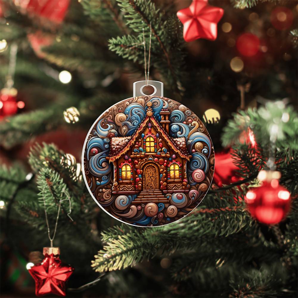 Acrylic Ornament Christmas House