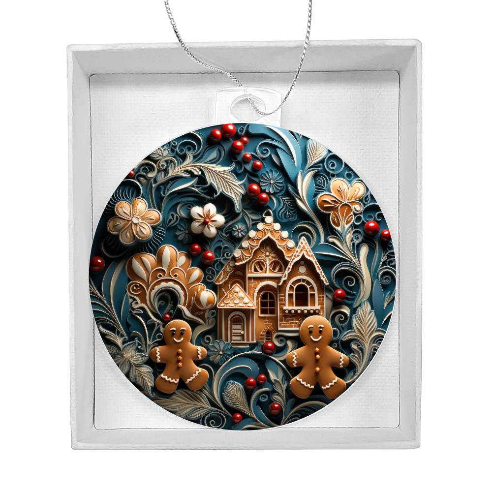 Acrylic Ornament Ginger Bread