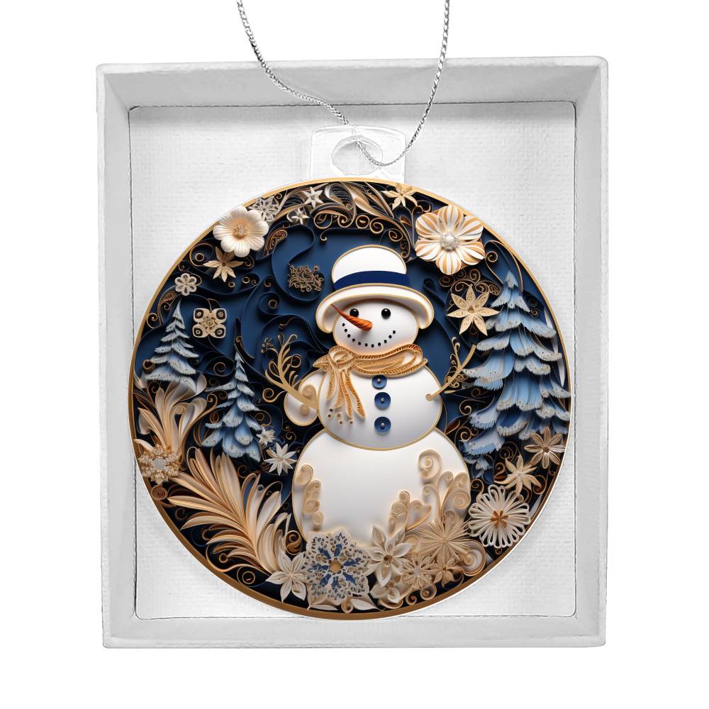 Acrylic Ornament Solo Frosty