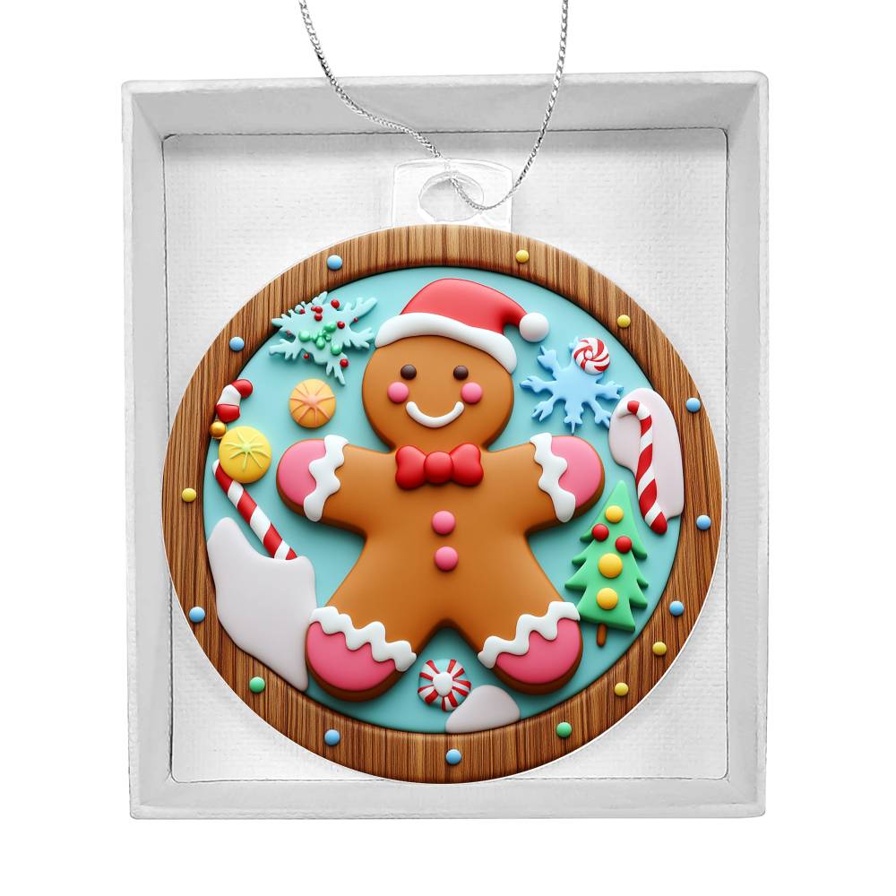 Acrylic Ornament Ginger Bread man#2