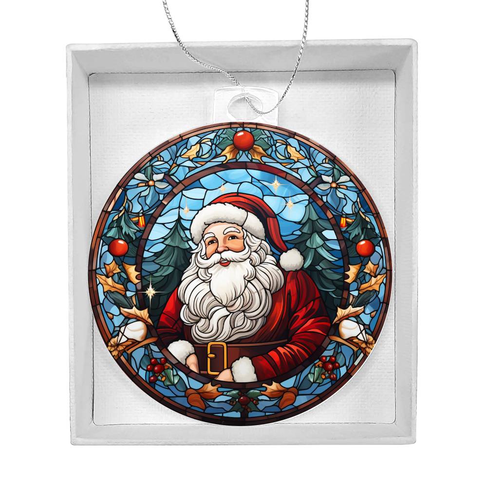 Acrylic Ornament Santa Ref