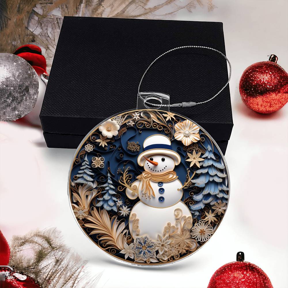 Acrylic Ornament Solo Frosty