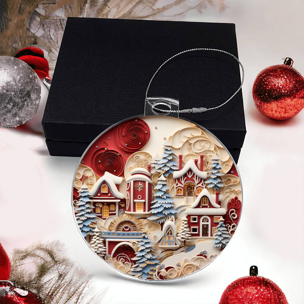 Acrylic Ornament Snowed INN