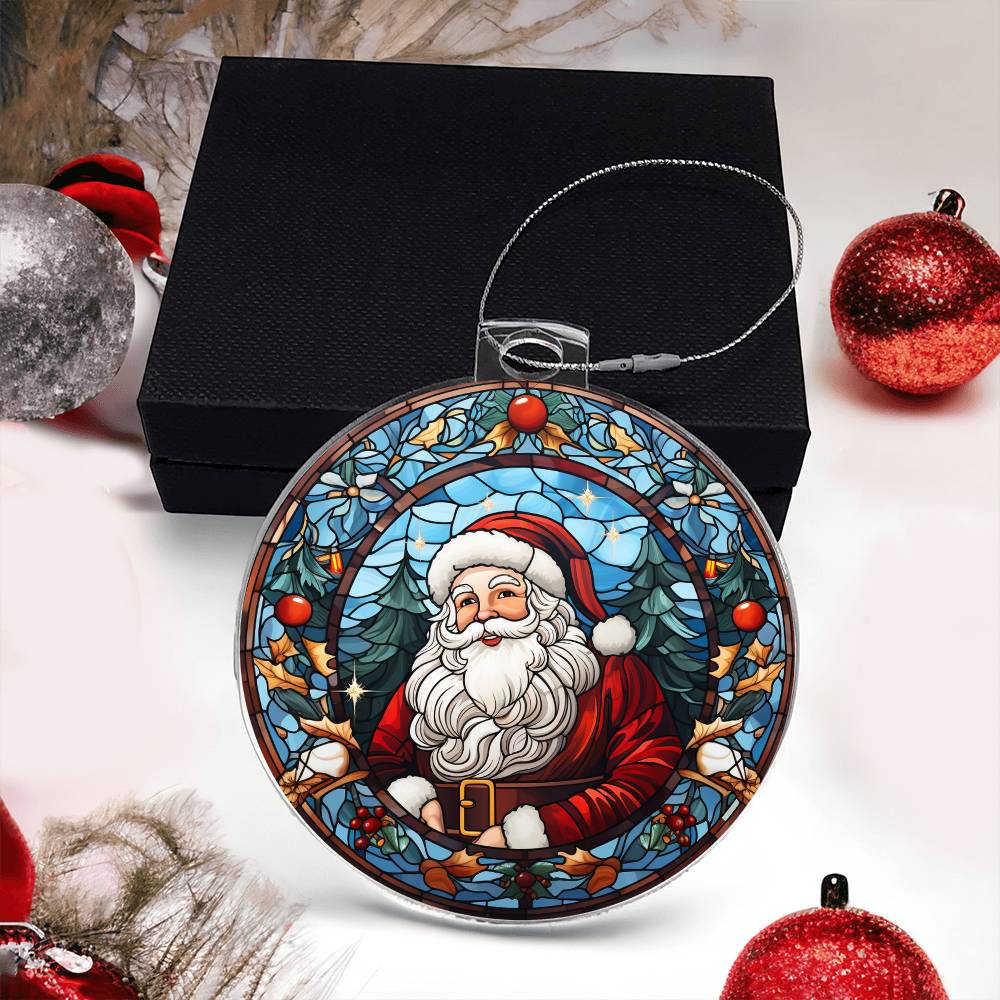 Acrylic Ornament Santa Ref