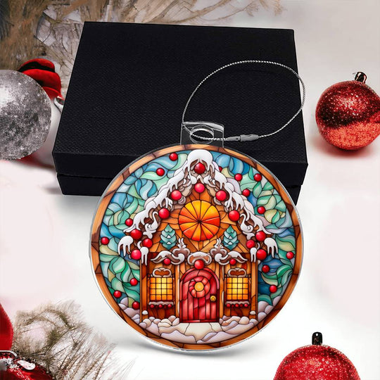 Acrylic Ornament Christmas House #2