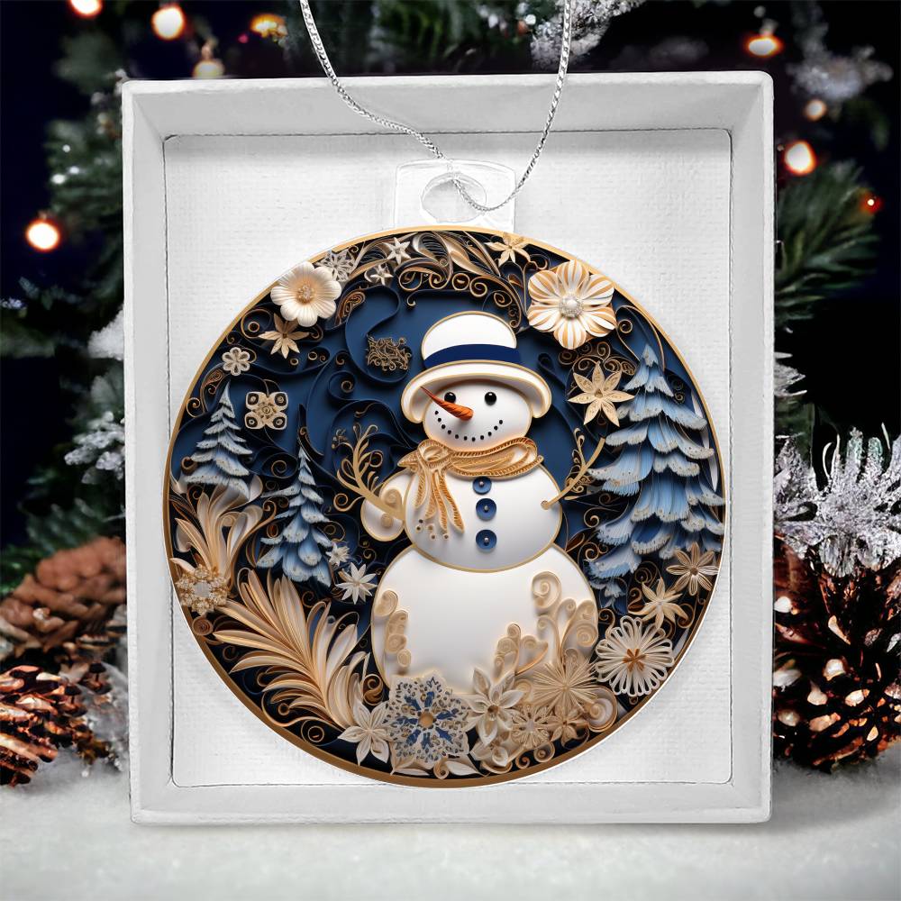 Acrylic Ornament Solo Frosty