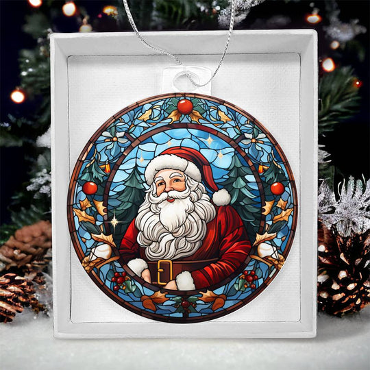 Acrylic Ornament Santa Ref