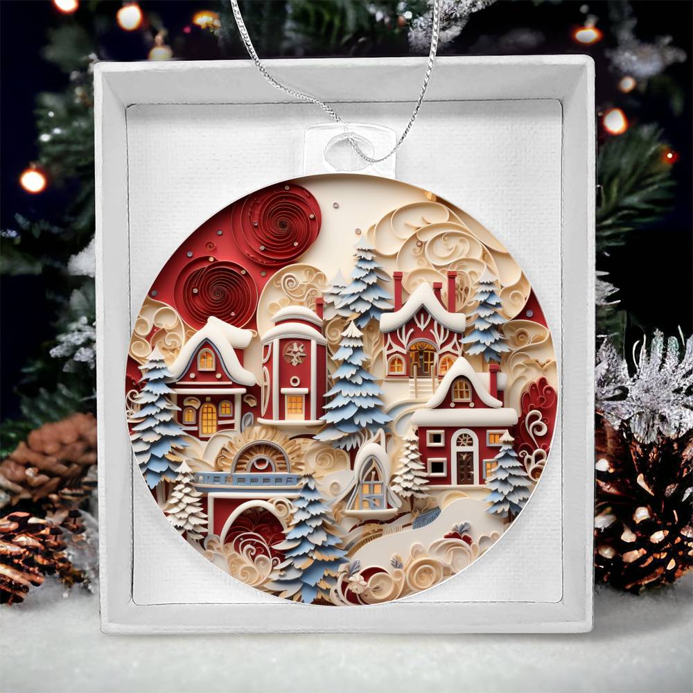 Acrylic Ornament Snowed INN