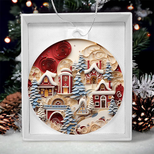 Acrylic Ornament Snowed INN