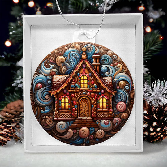 Acrylic Ornament Christmas House