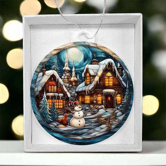 Acrylic Ornament Frosty