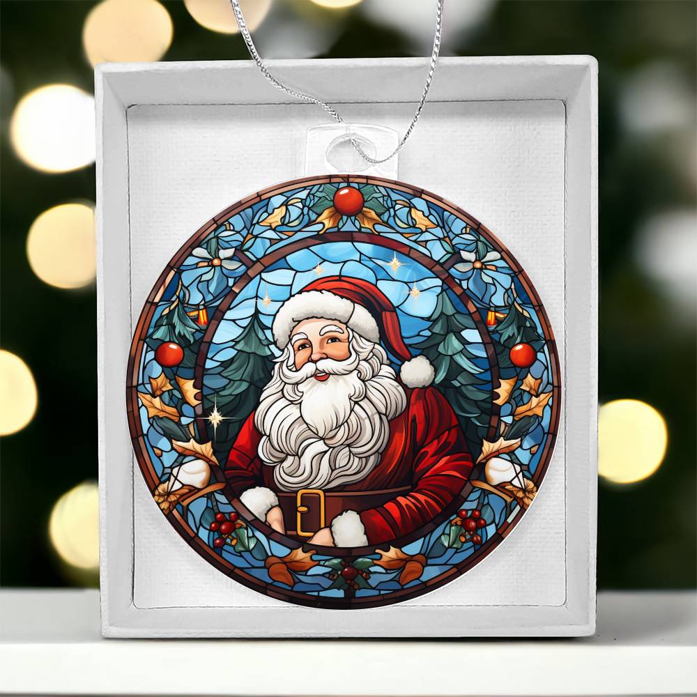 Acrylic Ornament Santa Ref