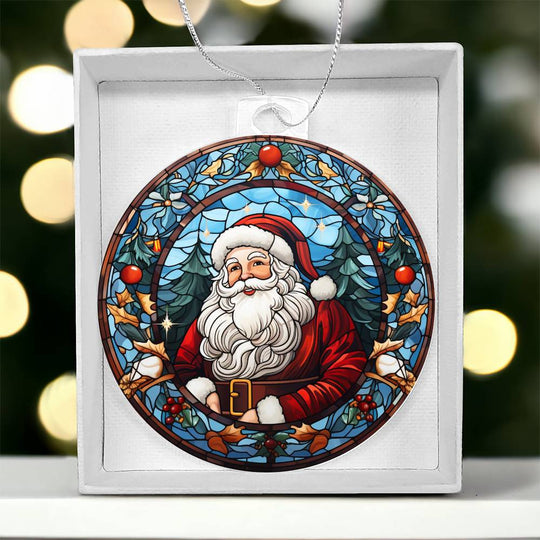 Acrylic Ornament Santa Ref