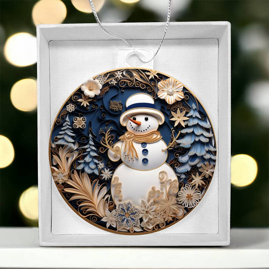 Acrylic Ornament Solo Frosty