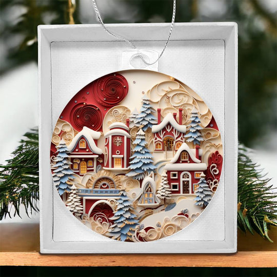 Acrylic Ornament Snowed INN