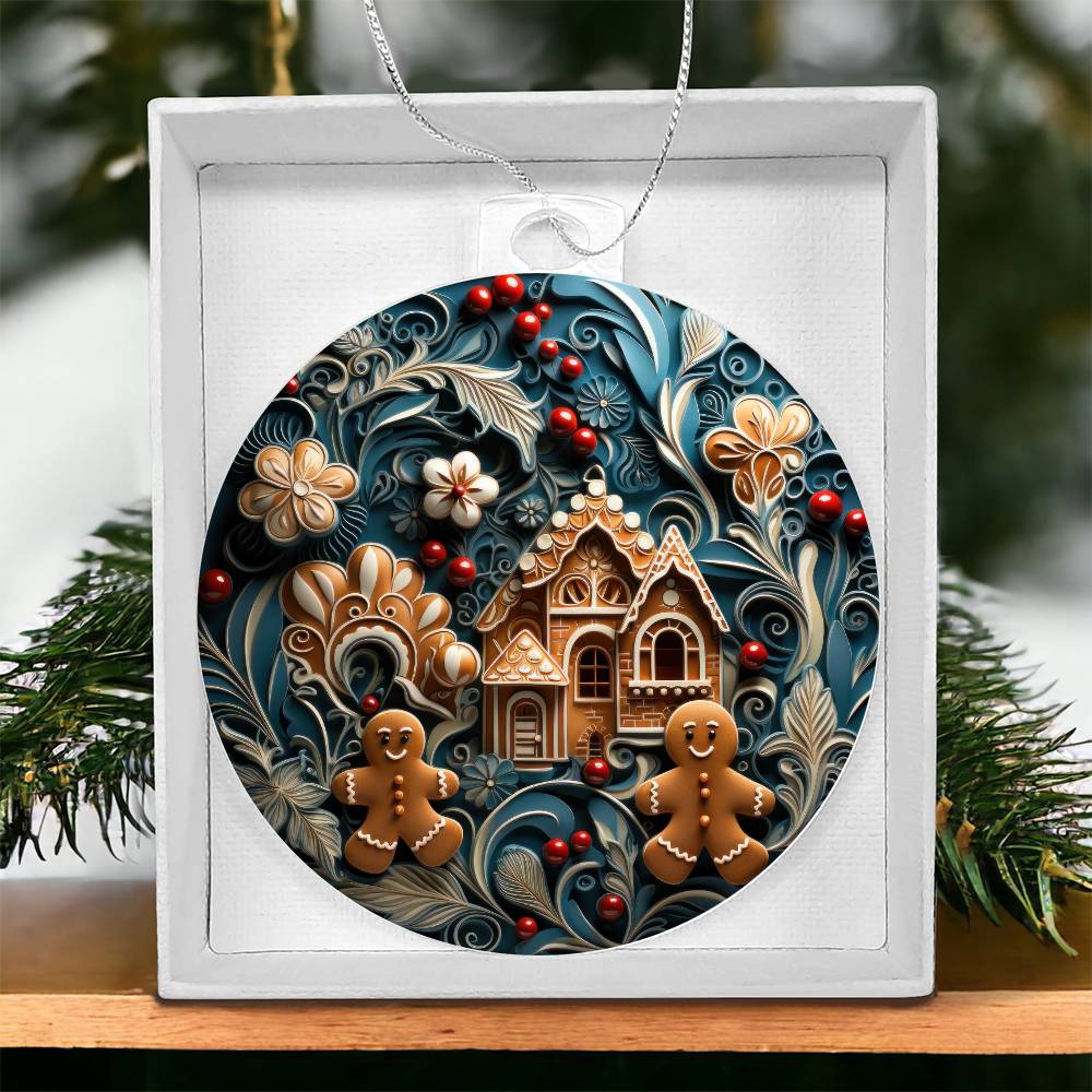 Acrylic Ornament Ginger Bread