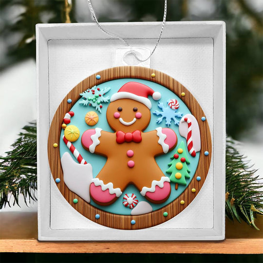 Acrylic Ornament Ginger Bread man#2