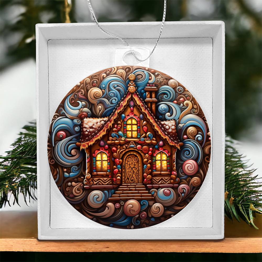 Acrylic Ornament Christmas House