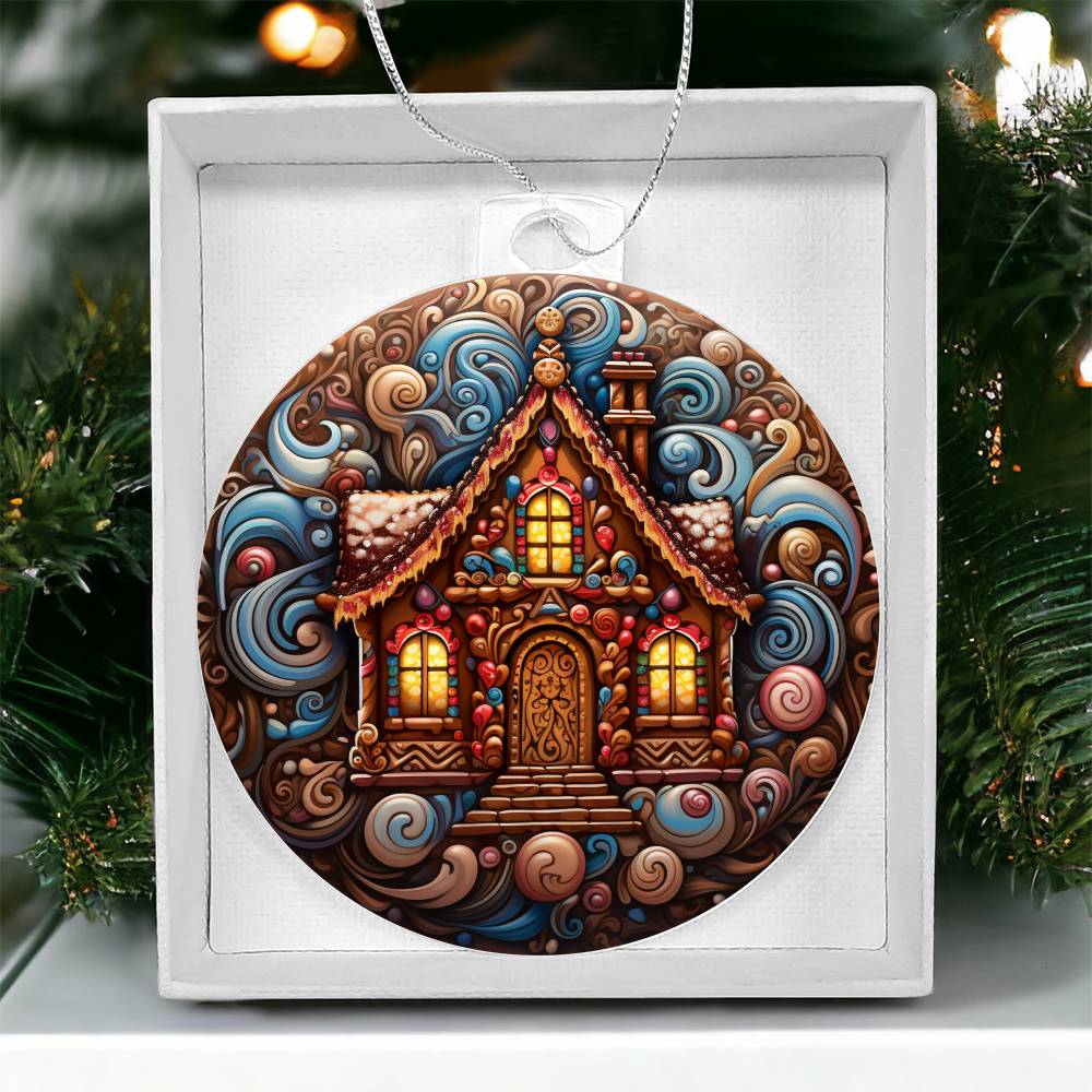 Acrylic Ornament Christmas House