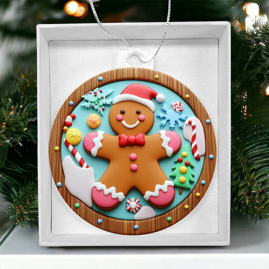 Acrylic Ornament Ginger Bread man#2