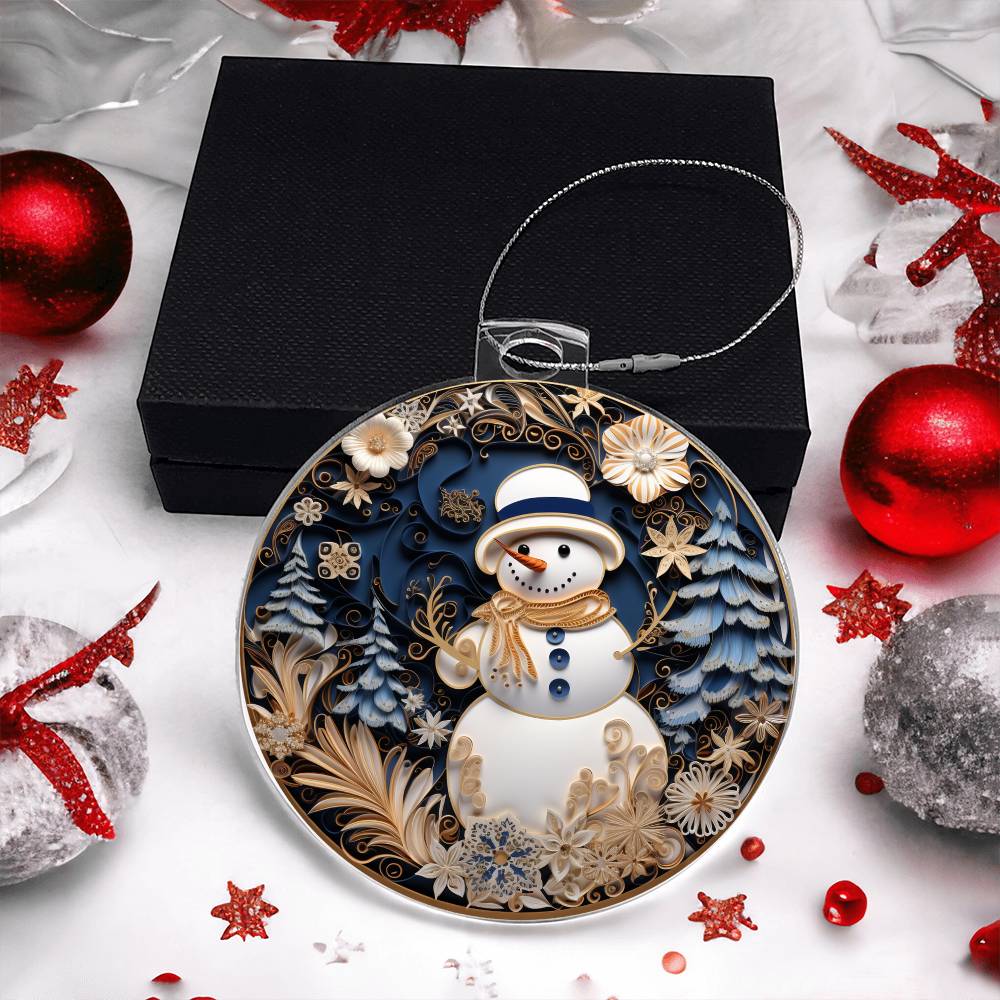 Acrylic Ornament Solo Frosty