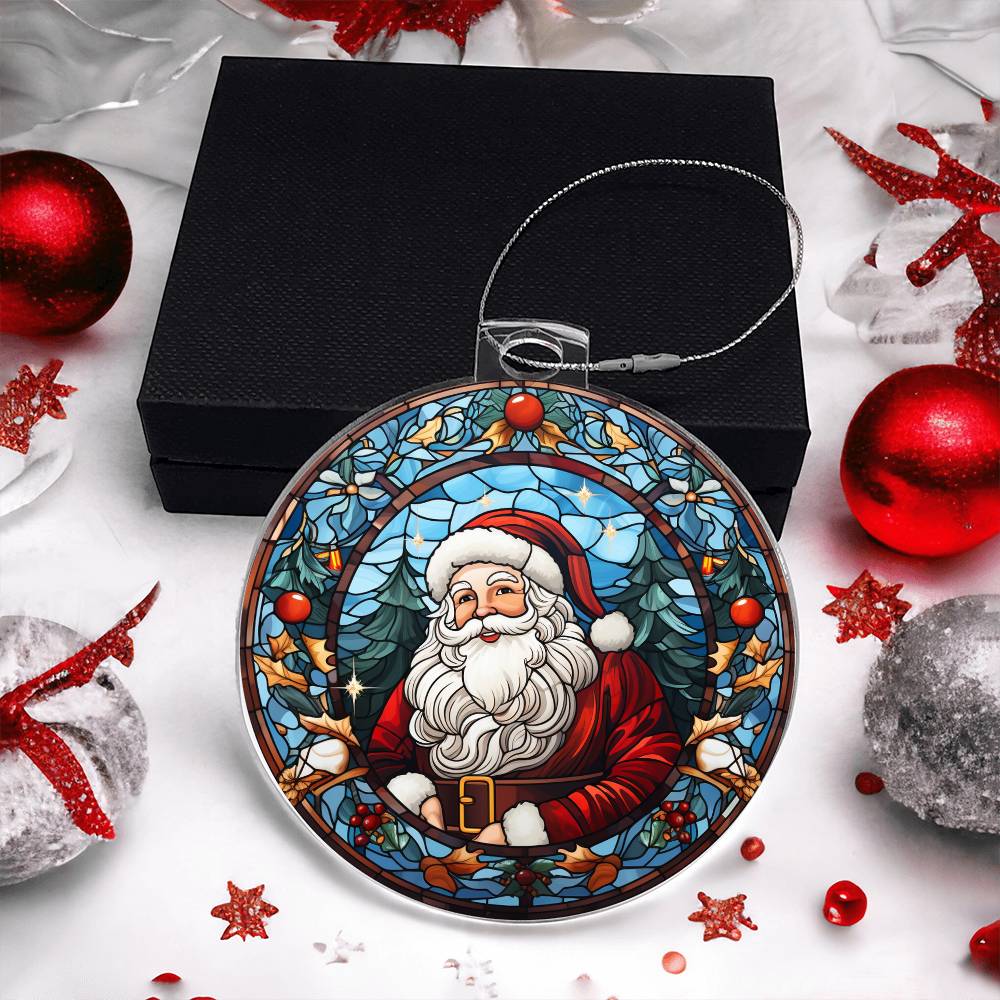 Acrylic Ornament Santa Ref