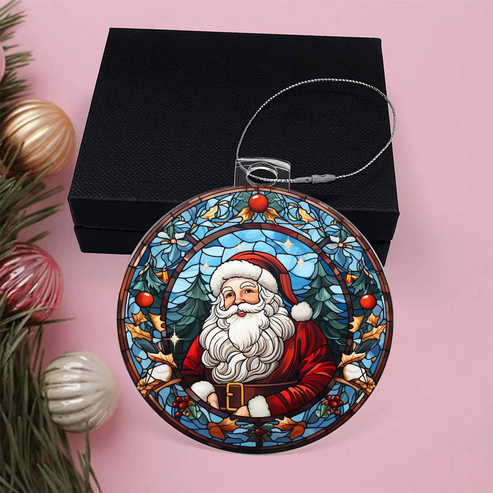 Acrylic Ornament Santa Ref