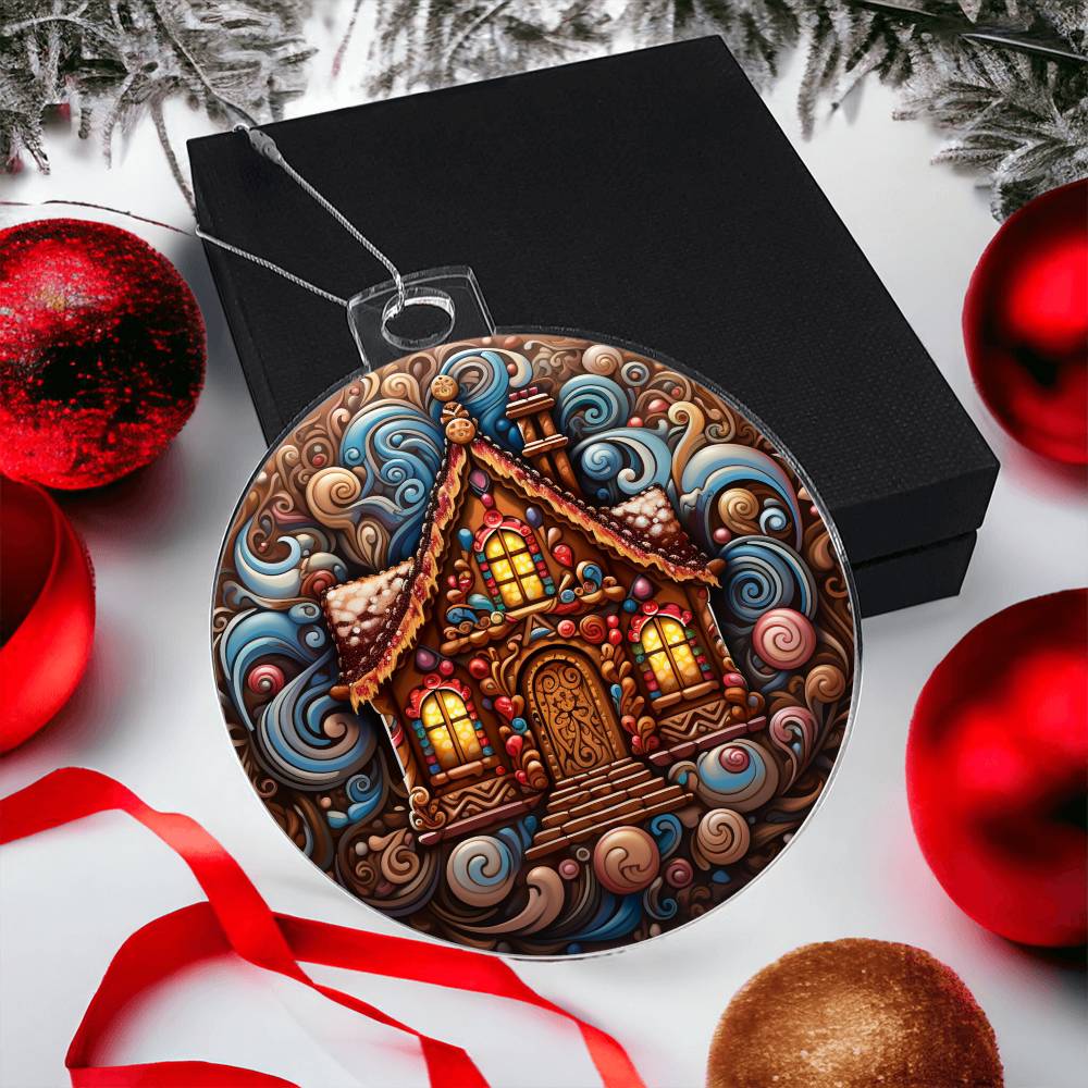 Acrylic Ornament Christmas House