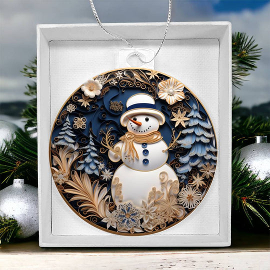 Acrylic Ornament Solo Frosty