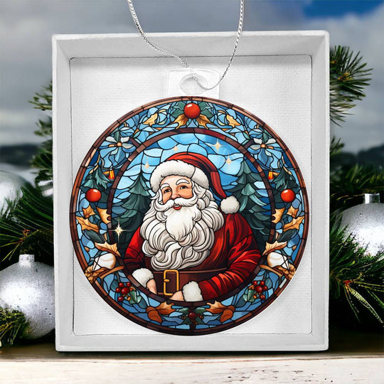 Acrylic Ornament Santa Ref