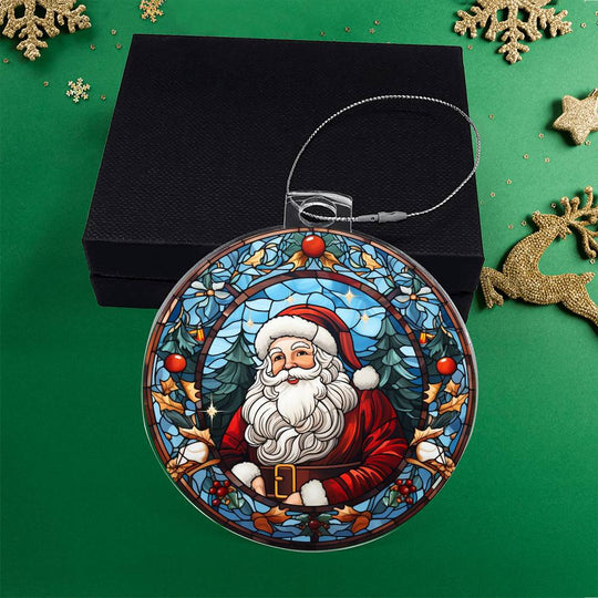 Acrylic Ornament Santa Ref