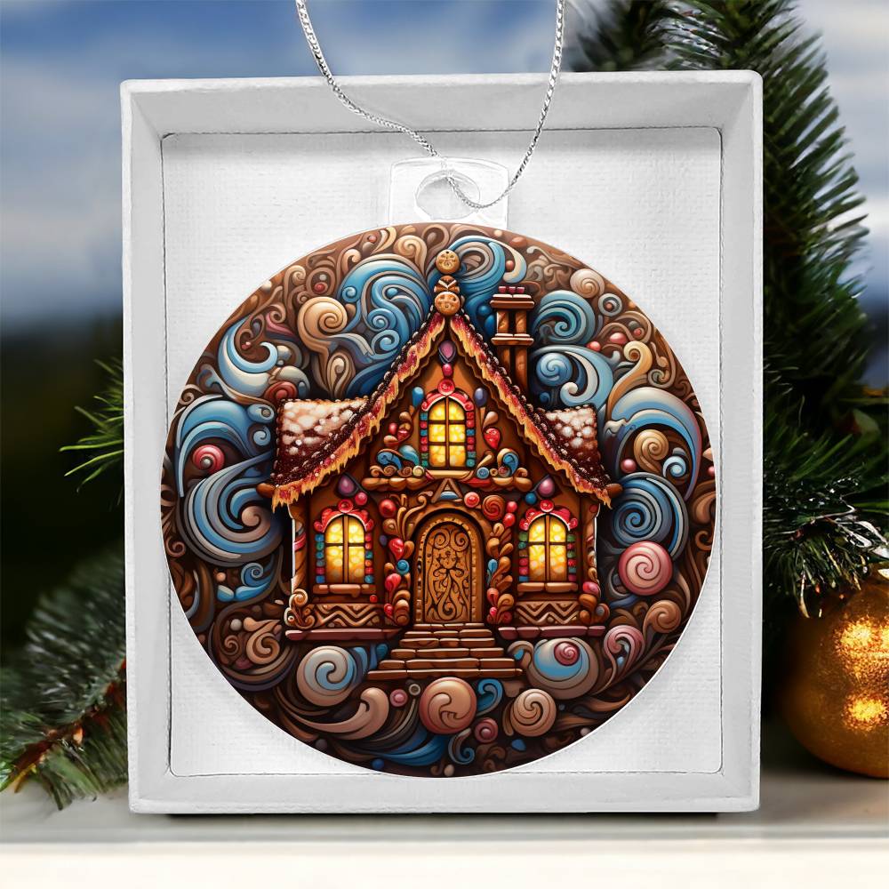 Acrylic Ornament Christmas House