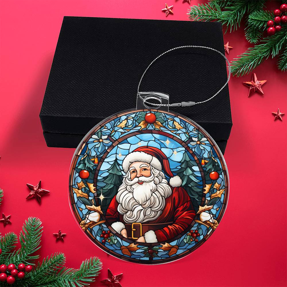 Acrylic Ornament Santa Ref